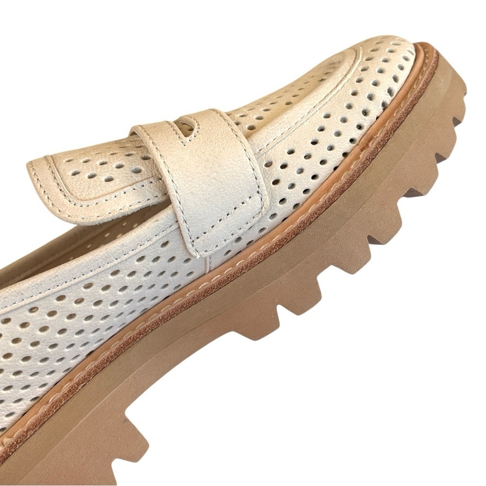 Like New Dolce Vita Leather Malila Loafers Ivory Size 7.5 - Picture 6 of 10